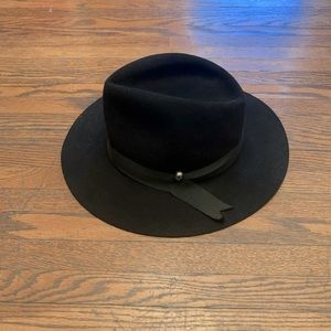 The Kooples black brim hat